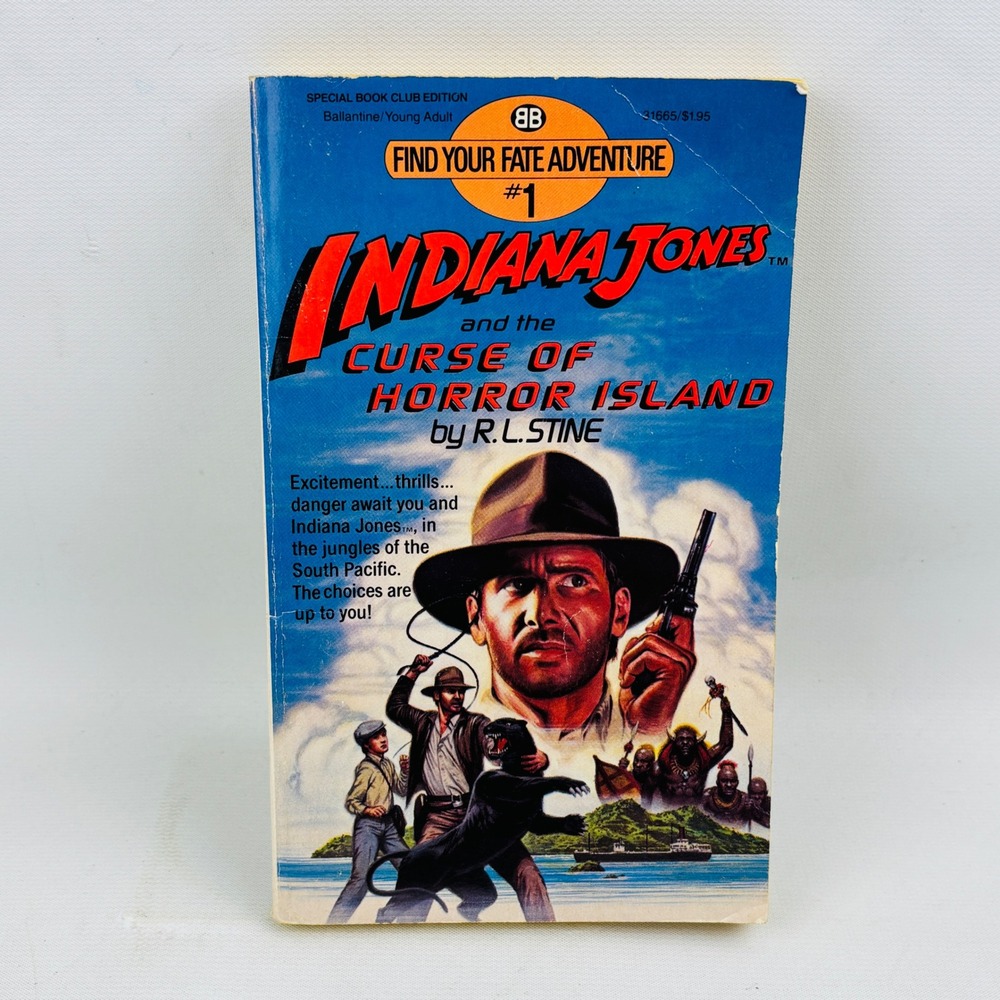 Indiana Jones Curse of Horror Island Find Your Fate Adventure #1 R.L. Stine 1984